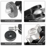 BEXIN TM-2 Multi-function Magic Arm Ball Mount Clamp Clip - Image 6