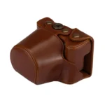 Full Body Camera PU Leather Case Bag with Strap for Canon EOS M6 - Image 3