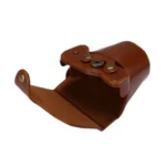 Full Body Camera PU Leather Case Bag with Strap for Canon EOS M6 - Image 4