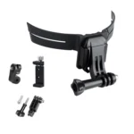 RUIGPRO Action Camera Phone Helmet Mount Kit with J-Hook Buckle & Metal Phone Clamp & Adapter - Image 2