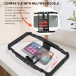 YELANGU LW101 Vlogging Live Broadcast LED Selfie Light Mic Smartphone Video Rig Handles Stabilizer Kits - Image 4