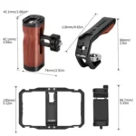 YELANGU LW101 Vlogging Live Broadcast LED Selfie Light Mic Smartphone Video Rig Handles Stabilizer Kits - Image 10