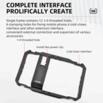 YELANGU LW-B01-1 Vlogging Live Broadcast Smartphone Video Rig Metal Cage - Image 3