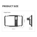 YELANGU LW-B01-1 Vlogging Live Broadcast Smartphone Video Rig Metal Cage - Image 5