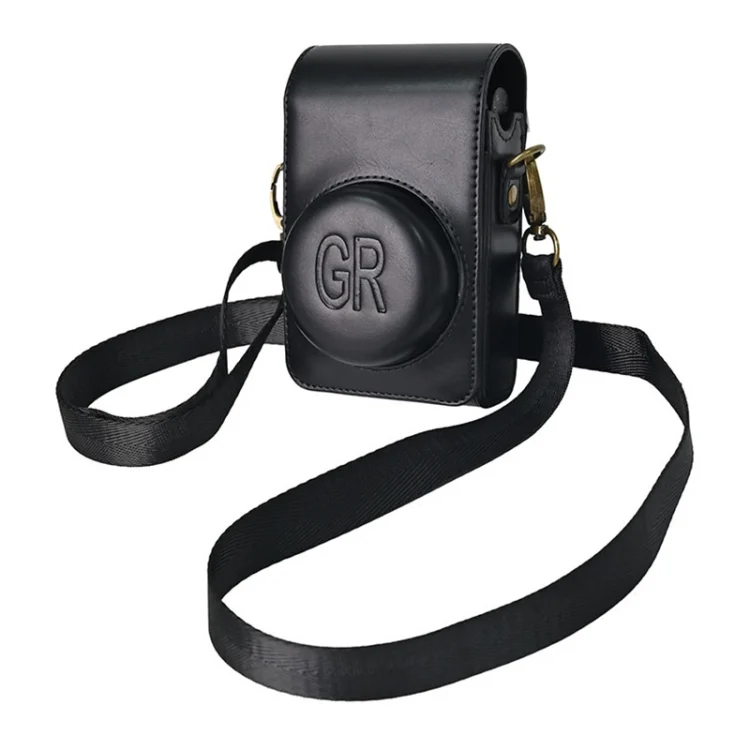 Full Body Camera PU Leather Case Bag with Strap for Ricoh GR / GRII / GRIII, Casio ZR1200 / ZR1500/ ZR2000/ ZR3500, ZR3600 / ZR3700 / ZR5500