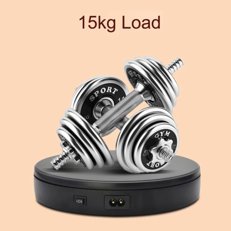 DCA2153_B4.webp 22cm Electric Rotating Turntable Display Stand Live Video Shooting Props Turntable Jewelry Shoes Display Platform, EU Plug - Image 5