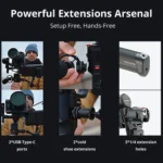 MOZA AirCross 3 Standard 3 Axis Handheld Anti-shake Gimbal Stabilizer for DSLR Camera, Load: 3.2kg - Image 8