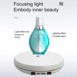 25cm LED Light Electric Rotating Display Stand Turntable - Image 3
