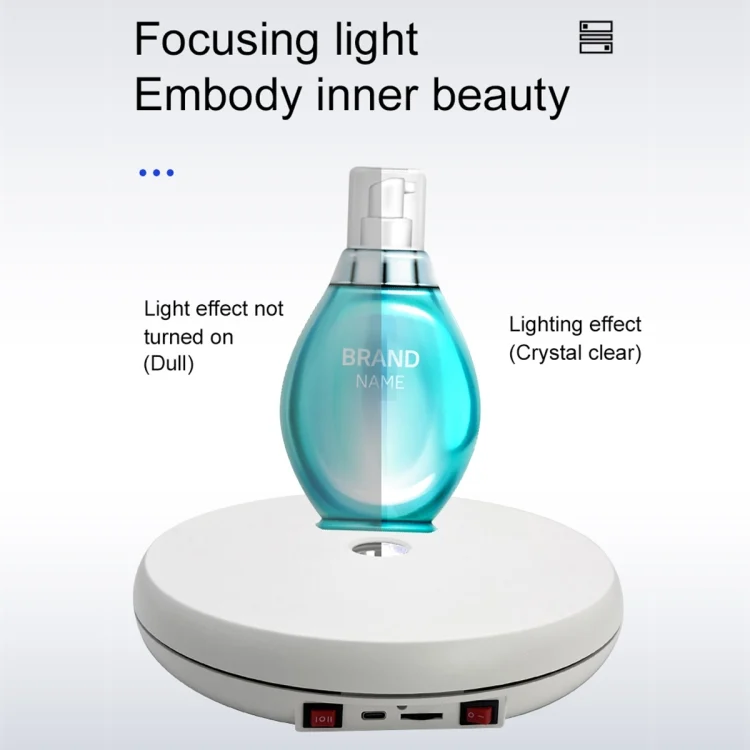 DCA2156_B2.webp 25cm LED Light Electric Rotating Display Stand Turntable - Image 3