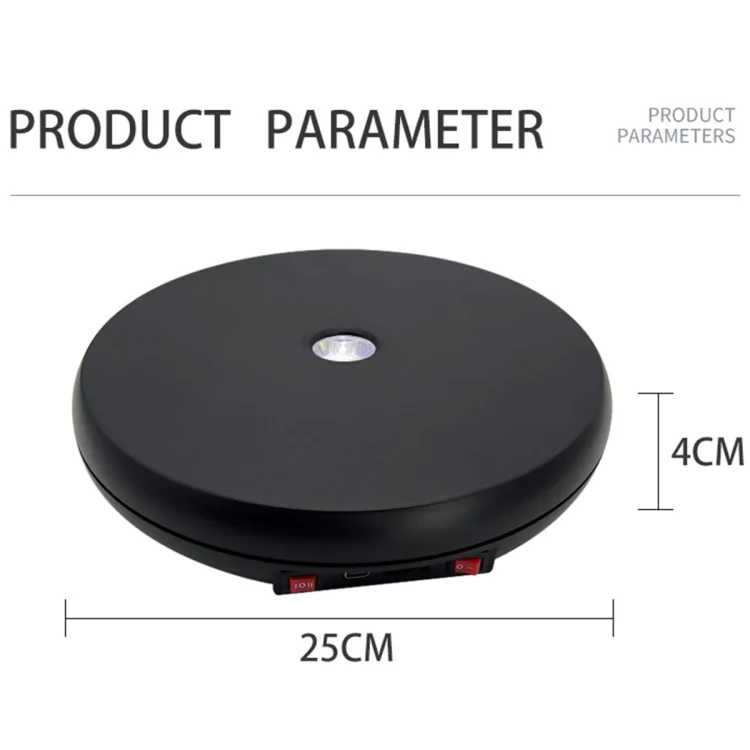 DCA2156_B6.webp 25cm LED Light Electric Rotating Display Stand Turntable - Image 7