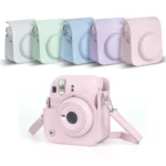For FUJIFILM instax mini 12 Full Body Leather Case Camera Bag with Strap - Image 2