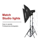 TRIOPO 2.2m Height Professional Photography Metal Lighting Stand Holder for Studio Flash Light - Image 5