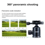 TRIOPO Oubao A-308S Adjustable Portable  Aluminum Alloy Tripod with Ball Head for SLR Camera - Image 11