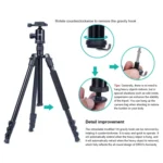TRIOPO Oubao A-308S Adjustable Portable  Aluminum Alloy Tripod with Ball Head for SLR Camera - Image 9