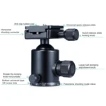 TRIOPO Oubao A-308S Adjustable Portable  Aluminum Alloy Tripod with Ball Head for SLR Camera - Image 10