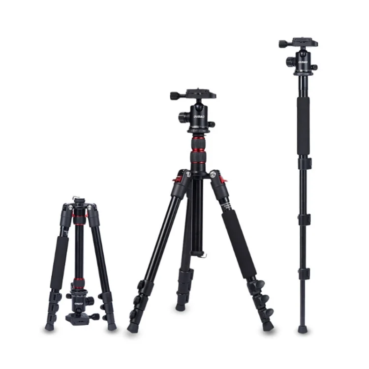 TRIOPO Oubao A-208S Adjustable Portable Aluminum Alloy Tripod with Ball Head for SLR Camera