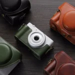 For Sony ZV-1F Vlog Camera Full Body Leather Camera Case Bag with Strap - Image 4