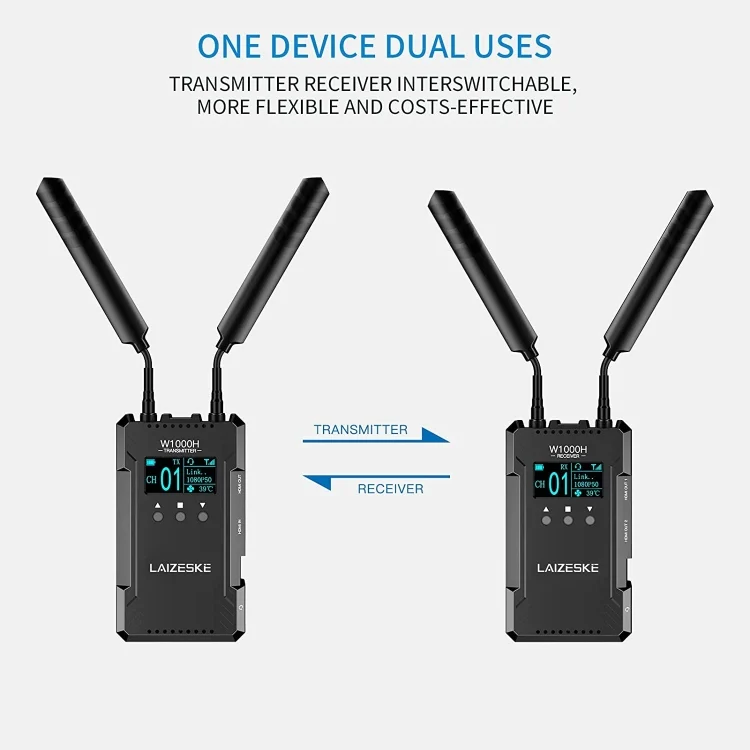 DCA2173B_3.webp LAIZESKE W1000H 1000FT HDMI Wireless Video Transmission System - Image 4