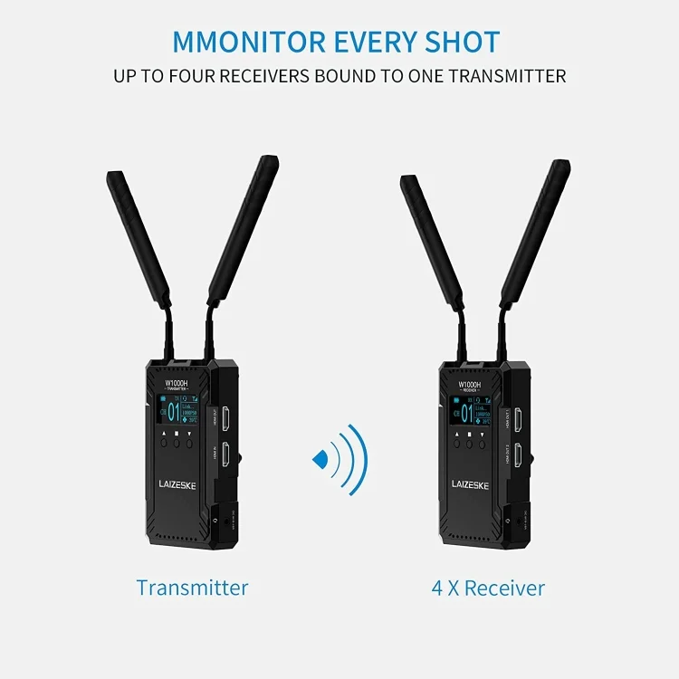 DCA2173B_4.webp LAIZESKE W1000H 1000FT HDMI Wireless Video Transmission System - Image 5