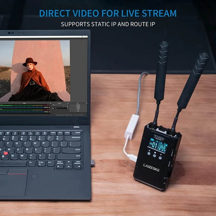 DCA2173B_7.webp LAIZESKE W1000H 1000FT HDMI Wireless Video Transmission System - Image 8