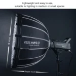 FEELWORLD FSP60 60cm Parabolic Softbox Quick Release Diffuser with Bowens Mount - Image 7