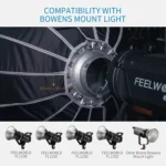 FEELWORLD FSP90 90cm Parabolic Softbox Quick Release Diffuser with Bowens Mount - Image 3