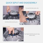 FEELWORLD FSP90 90cm Parabolic Softbox Quick Release Diffuser with Bowens Mount - Image 6