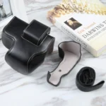 For Nikon Z50 / Z30 Camera Full Body Magnetic Leather Camera Case Bag with Strap - Image 4