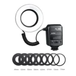 Godox ML-150II On-camera Macro Ring Flash Light with 8 Different Size Adapter Rings - Image 2
