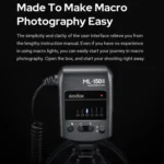 Godox ML-150II On-camera Macro Ring Flash Light with 8 Different Size Adapter Rings - Image 3