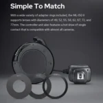 Godox ML-150II On-camera Macro Ring Flash Light with 8 Different Size Adapter Rings - Image 5
