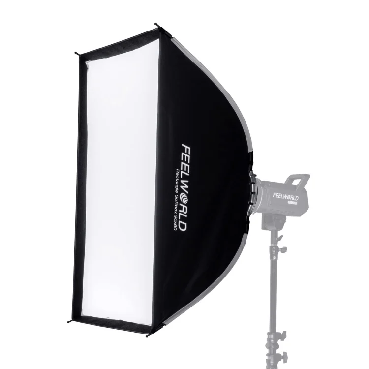 FEELWORLD FSR90 60x90cm Rectangular Softbox Quick Release Bowens Mount Diffuser