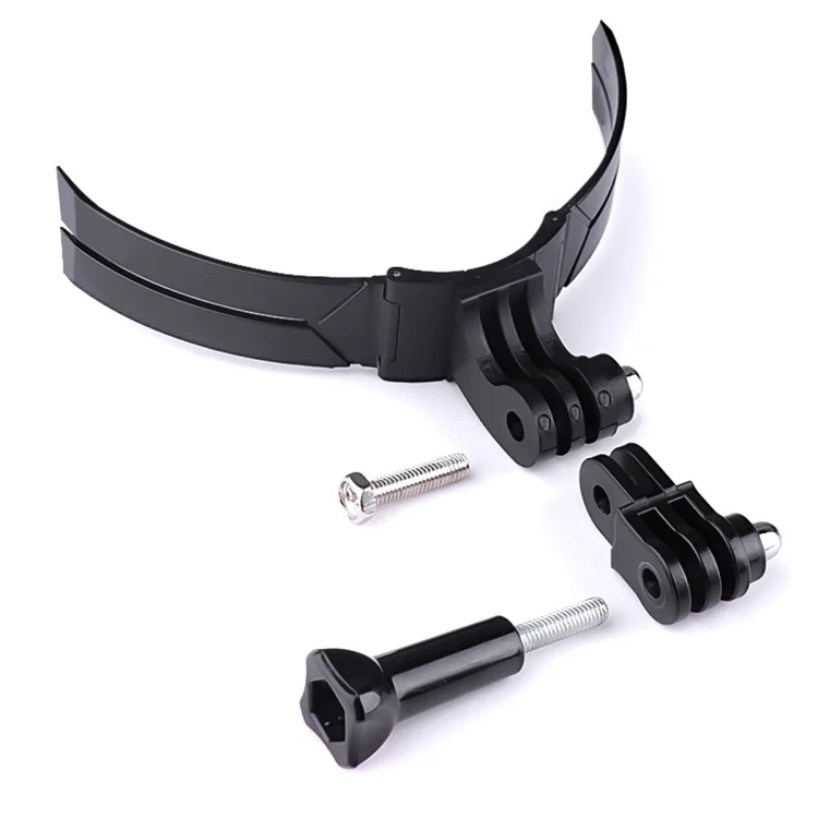 DCA2240B_2.webp Foldable Bending Action Camera Phone Helmet Mount Kit with J-Hook Buckle & Rotation Phone Clamp & Adapter - Image 3