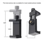 Foldable Bending Action Camera Phone Helmet Mount Kit with J-Hook Buckle & Rotation Phone Clamp & Adapter - Image 6
