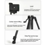 3366 Quality 1.4m Portable Phone Live Selfie Tripod DV SLR Camera Stand - Image 5