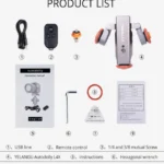 YELANGU L4X Camera 3-wheel Dolly II Electric Track Slider 3-Wheel Video Pulley Rolling Dolly Car with Remote Control for DSLR / Home DV Cameras, GoPro, Smartphones, Load: 3kg(Grey) - Image 16