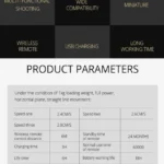 YELANGU L4X Camera 3-wheel Dolly II Electric Track Slider 3-Wheel Video Pulley Rolling Dolly Car with Remote Control for DSLR / Home DV Cameras, GoPro, Smartphones, Load: 3kg(Grey) - Image 4