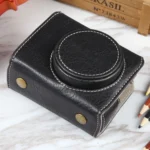 For Canon PowerShot G7 X Full Body Camera PU Leather Camera Case Bag with Strap - Image 2