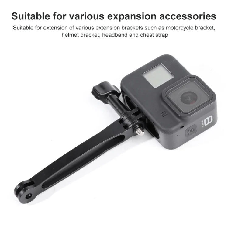 DCA2261_4.webp Joint Aluminum Extension Arm Grip Extenter for GoPro, Insta360, DJI and Other Action Cameras, Length: 10.8cm - Image 5