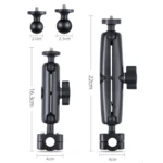 25mm Ballhead Car Front Seat Handlebar Fixed Mount Holder with Tripod Adapter & Screw for GoPro, Insta360, DJI and Other Action Cameras - Image 3