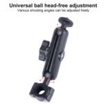 25mm Ballhead Car Front Seat Handlebar Fixed Mount Holder with Tripod Adapter & Screw for GoPro, Insta360, DJI and Other Action Cameras - Image 5