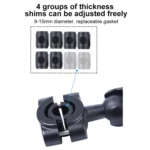 25mm Ballhead Car Front Seat Handlebar Fixed Mount Holder with Tripod Adapter & Screw for GoPro, Insta360, DJI and Other Action Cameras - Image 8