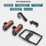 YELANGU LW101 Vlogging Live Broadcast Smartphone Video Rig Handles Stabilizer Kits - Image 3