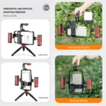 YELANGU LW101 Vlogging Live Broadcast Smartphone Video Rig Handles Stabilizer Kits - Image 6