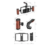 YELANGU LW101 Vlogging Live Broadcast Smartphone Video Rig Handles Stabilizer Kits - Image 7