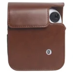For FUJIFILM Instax mini 12 Leather Case Full Body Camera Bag with Shoulder Strap - Image 3
