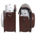 For FUJIFILM Instax mini 12 Leather Case Full Body Camera Bag with Shoulder Strap - Image 4