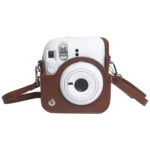 For FUJIFILM Instax mini 12 Leather Case Full Body Camera Bag with Shoulder Strap - Image 5