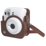 For FUJIFILM Instax mini 12 Leather Case Full Body Camera Bag with Shoulder Strap - Image 6