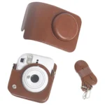 For FUJIFILM Instax mini 12 Leather Case Full Body Camera Bag with Shoulder Strap - Image 7